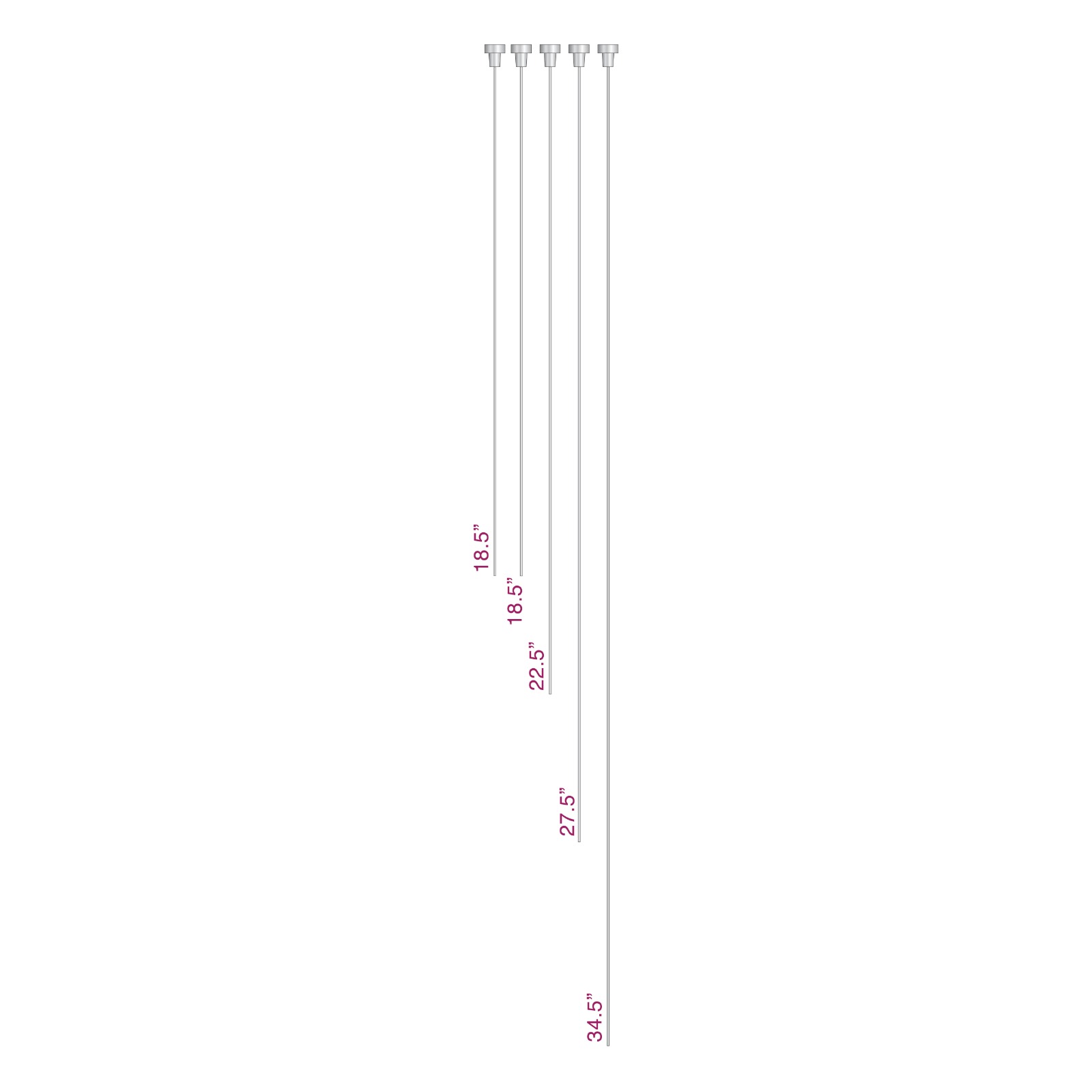 Estilete en acero inoxidable para catéter